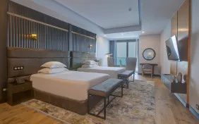 اتاق تویین اگزکتیو ویو دریا طبقات 19 تا 23 (اقامت باصبحانه)